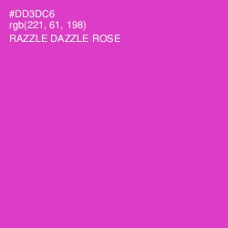 #DD3DC6 - Razzle Dazzle Rose Color Image