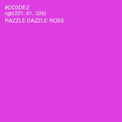 #DD3DE2 - Razzle Dazzle Rose Color Image