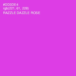 #DD3DE4 - Razzle Dazzle Rose Color Image