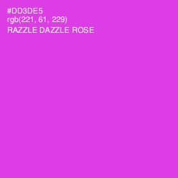 #DD3DE5 - Razzle Dazzle Rose Color Image