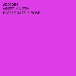 #DD3DE6 - Razzle Dazzle Rose Color Image