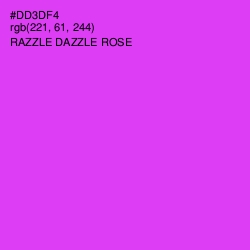 #DD3DF4 - Razzle Dazzle Rose Color Image