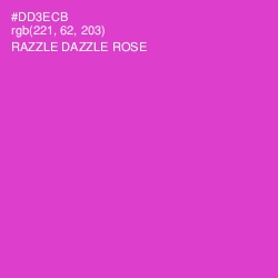#DD3ECB - Razzle Dazzle Rose Color Image
