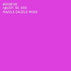 #DD3EDE - Razzle Dazzle Rose Color Image