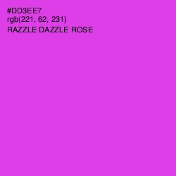 #DD3EE7 - Razzle Dazzle Rose Color Image