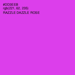 #DD3EEB - Razzle Dazzle Rose Color Image