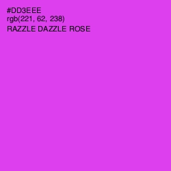 #DD3EEE - Razzle Dazzle Rose Color Image