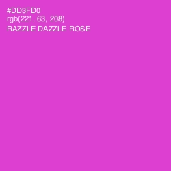 #DD3FD0 - Razzle Dazzle Rose Color Image