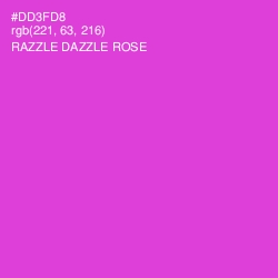 #DD3FD8 - Razzle Dazzle Rose Color Image