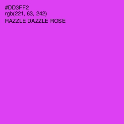 #DD3FF2 - Razzle Dazzle Rose Color Image