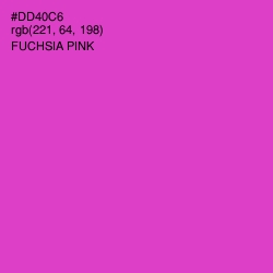 #DD40C6 - Fuchsia Pink Color Image