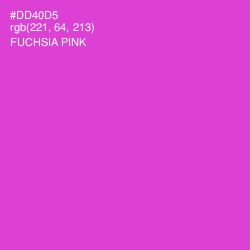 #DD40D5 - Fuchsia Pink Color Image