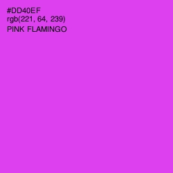 #DD40EF - Pink Flamingo Color Image