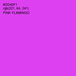 #DD40F1 - Pink Flamingo Color Image