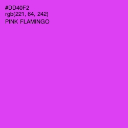 #DD40F2 - Pink Flamingo Color Image