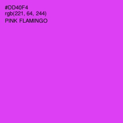 #DD40F4 - Pink Flamingo Color Image