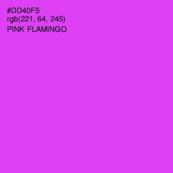 #DD40F5 - Pink Flamingo Color Image