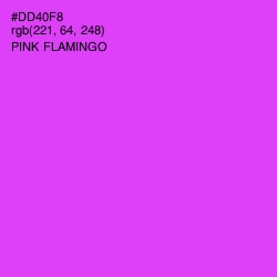 #DD40F8 - Pink Flamingo Color Image