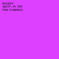 #DD40FF - Pink Flamingo Color Image