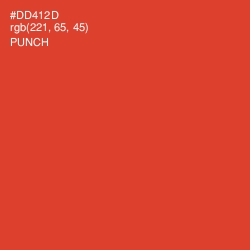 #DD412D - Punch Color Image