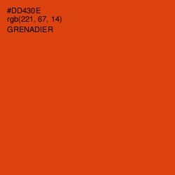 #DD430E - Grenadier Color Image