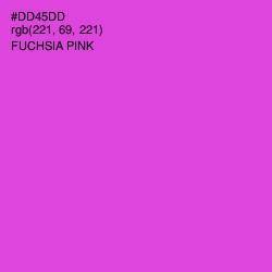 #DD45DD - Fuchsia Pink Color Image