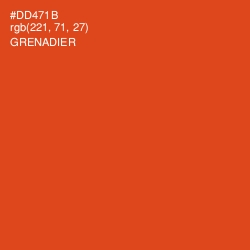 #DD471B - Grenadier Color Image