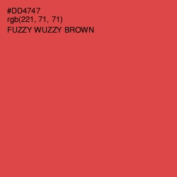 #DD4747 - Fuzzy Wuzzy Brown Color Image