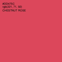 #DD475C - Chestnut Rose Color Image