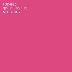 #DD4880 - Mulberry Color Image