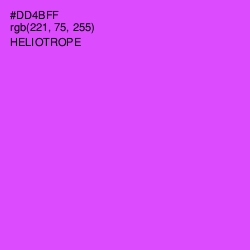 #DD4BFF - Heliotrope Color Image