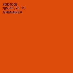 #DD4C0B - Grenadier Color Image