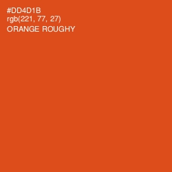 #DD4D1B - Orange Roughy Color Image