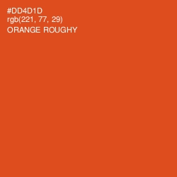 #DD4D1D - Orange Roughy Color Image