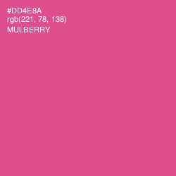 #DD4E8A - Mulberry Color Image