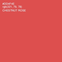 #DD4F4E - Chestnut Rose Color Image