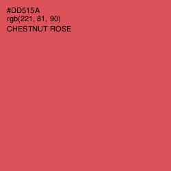 #DD515A - Chestnut Rose Color Image