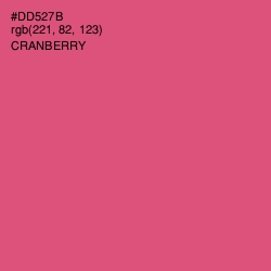 #DD527B - Cranberry Color Image