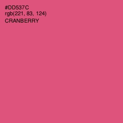 #DD537C - Cranberry Color Image