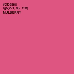 #DD5580 - Mulberry Color Image