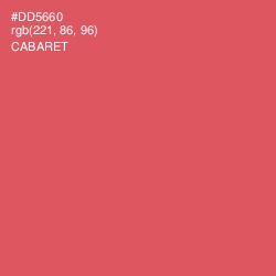 #DD5660 - Cabaret Color Image