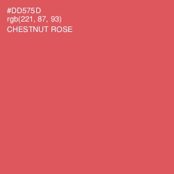 #DD575D - Chestnut Rose Color Image