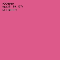 #DD5989 - Mulberry Color Image