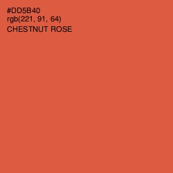 #DD5B40 - Chestnut Rose Color Image