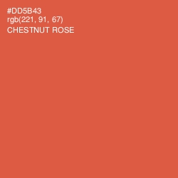 #DD5B43 - Chestnut Rose Color Image