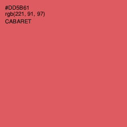 #DD5B61 - Cabaret Color Image