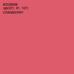 #DD5B6B - Cranberry Color Image