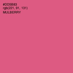 #DD5B83 - Mulberry Color Image