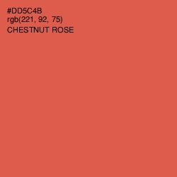 #DD5C4B - Chestnut Rose Color Image