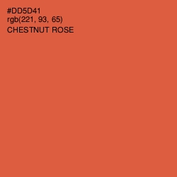 #DD5D41 - Chestnut Rose Color Image